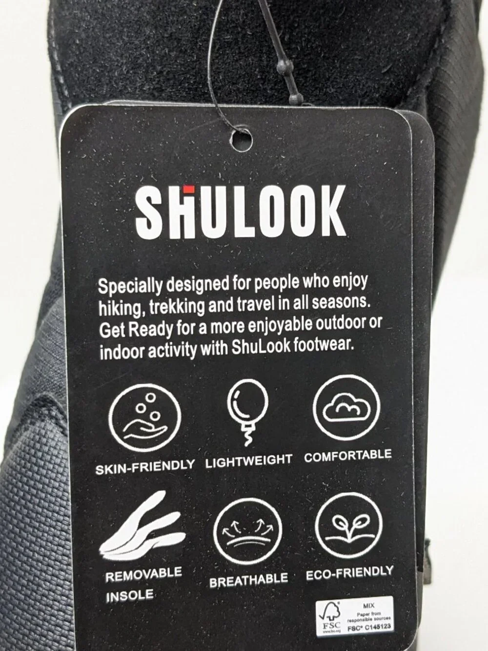 Shulook Waterproof Faur Fur Lined Winter Boots Black Mens 7